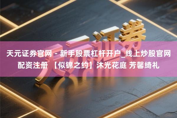 天元证券官网 - 新手股票杠杆开户_线上炒股官网配资注册 【似锦之约】沐光花庭 芳馨绮礼
