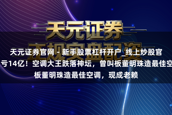 天元证券官网 - 新手股票杠杆开户_线上炒股官网配资注册 巨亏14亿！空调大王跌落神坛，曾叫板董明珠造最佳空调，现成老赖