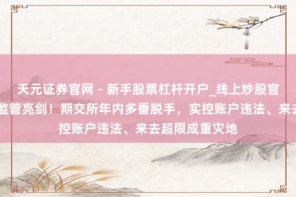 天元证券官网 - 新手股票杠杆开户_线上炒股官网配资注册 严监管亮剑！期交所年内多番脱手，实控账户违法、来去超限成重灾地