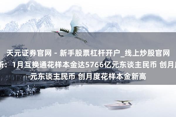 天元证券官网 - 新手股票杠杆开户_线上炒股官网配资注册 港交所：1月互换通花样本金达5766亿元东谈主民币 创月度花样本金新高