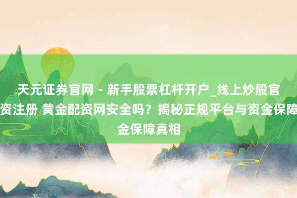 天元证券官网 - 新手股票杠杆开户_线上炒股官网配资注册 黄金配资网安全吗？揭秘正规平台与资金保障真相