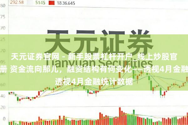 天元证券官网 - 新手股票杠杆开户_线上炒股官网配资注册 资金流向那儿，融资结构有何变化——透视4月金融统计数据