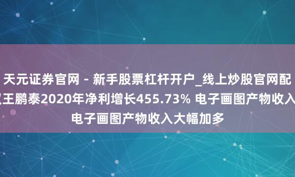 天元证券官网 - 新手股票杠杆开户_线上炒股官网配资注册 汉王鹏泰2020年净利增长455.73% 电子画图产物收入大幅加多