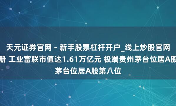 天元证券官网 - 新手股票杠杆开户_线上炒股官网配资注册 工业富联市值达1.61万亿元 极端贵州茅台位居A股第八位